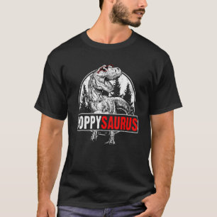 T-shirt Poppysaurus T Rex Dinosaur Poppy Fête des pères po