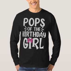 T-shirt Pops De Fille Anniversaire Maman Papa Enfants Matc