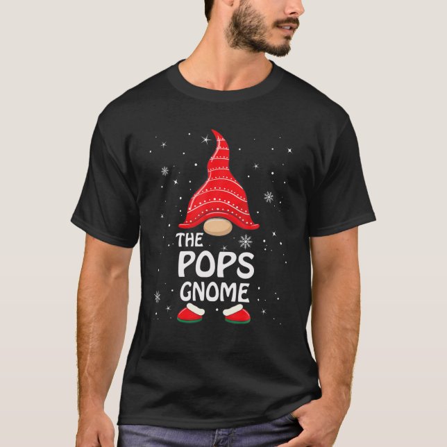 T-shirt Pops Gnome Famille de jumelage Groupe Noël P (Devant)