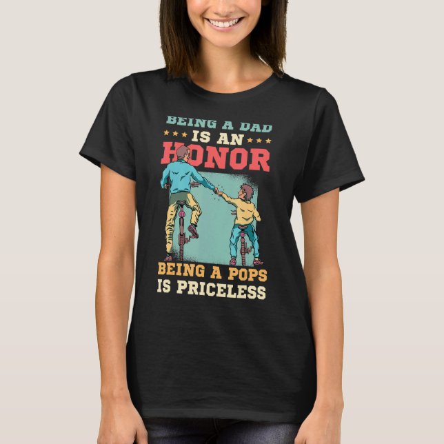 T-shirt Pops grand-père Fête des pères (Devant)
