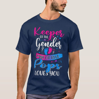 T-shirt Pops Rose Ou Bleu Vous Aime Garder Révélation De S
