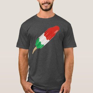 T-shirt Popsicle blanc vert et rouge à roquettes