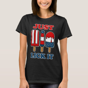 T-shirt Popsicle Citation de drapeau américain du 4 juille