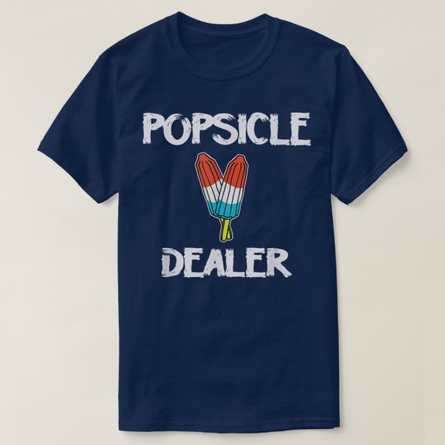 T-shirt Popsicle Dealer Funny 4 juillet (Design devant)