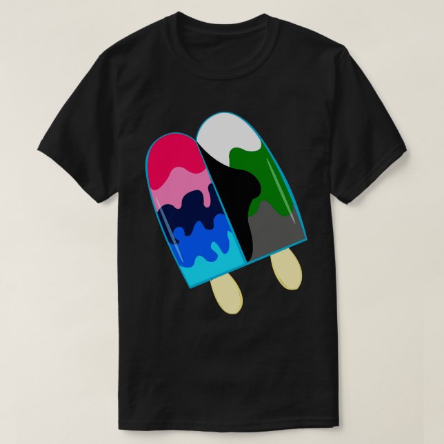 T-shirt Popsicle Pride 32 (Design devant)