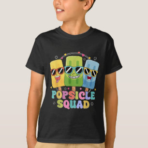 T-shirt Popsicle Squad Sungl Funny Icecream Vacatio été