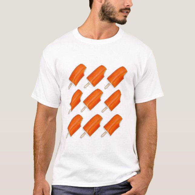 T-shirt Popsicles à la crème orange (Devant)