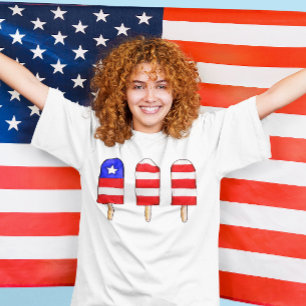 T-shirt Popsicles patriotiques