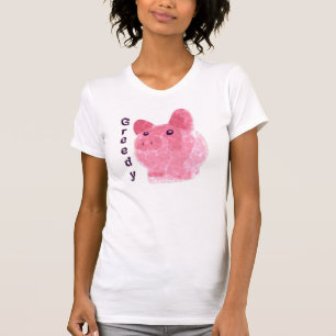 T-shirt Porc avide