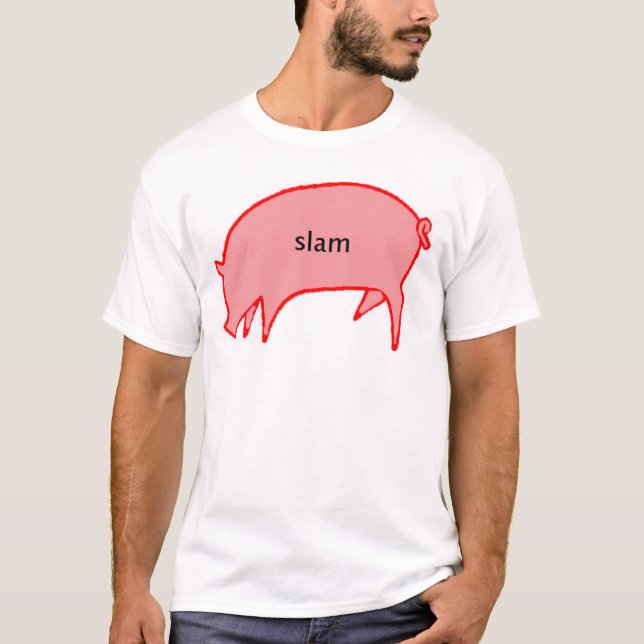 T-shirt Porc de claquement (Devant)