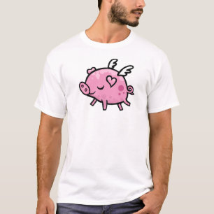 T-shirt Porc de vol de bande dessinée