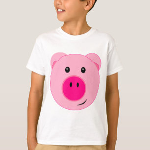 T-shirt Porc rose mignon