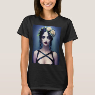 T-shirt Porcelaine craquée gothique Beauté