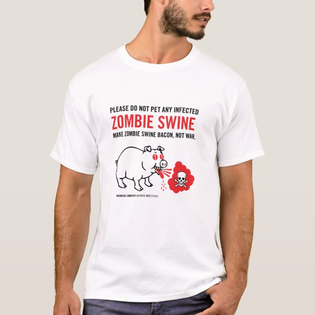 T-shirt Porcs de zombi (Devant)