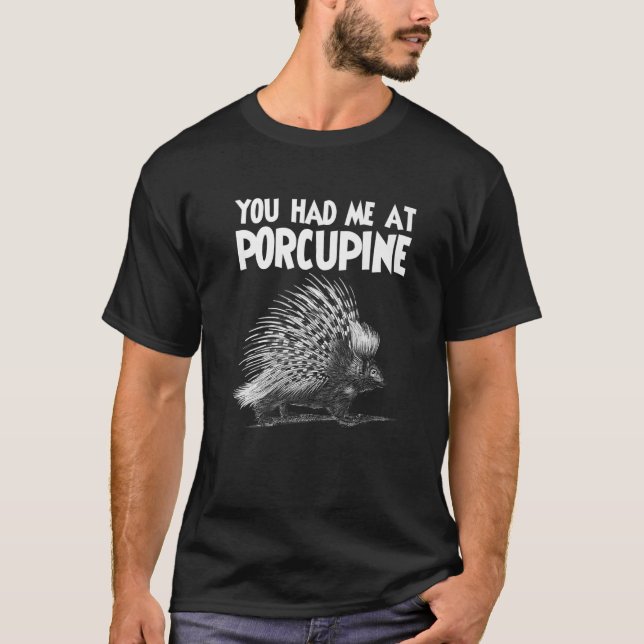 T-shirt Porcupine Grand Sharp Hugger Hedgehog Cuddle 2 (Devant)
