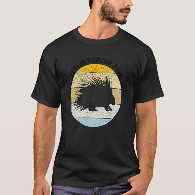 T-shirt Porcupine Hugger Designs for Hedgehog Porcupine Fa (Devant)
