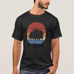 T-shirt Porcupine Hugger Designs for Hedgehog Porcupine Fa