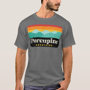 T-shirt Porcupine Mountains State Park Michigan Vintage Su