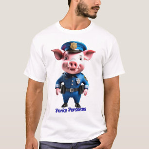 T-shirt Porky Personas drôles Pig personnages