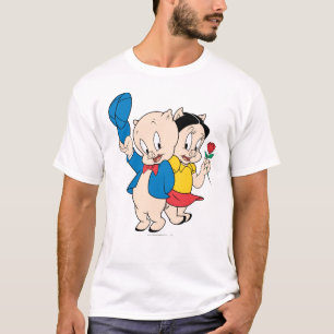 T-shirt Porky Pig and Petunia