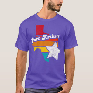 T-shirt Port Arthur Texas Vintage Souvenir déshabillé 1