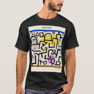 T-shirt Port riche par PAUL KLEE, art moderne vintage Abst