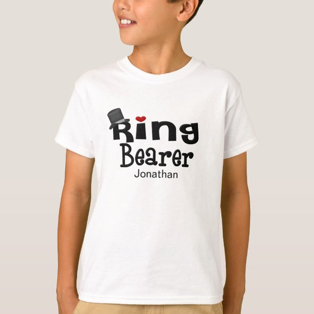 T-shirt Porte-anneau à chapeau supérieur (Devant)