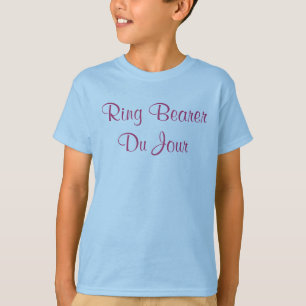 T-shirt Porte-anneau du jour Citation Fête de mariage