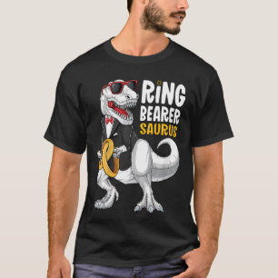 T-shirt Porte-Bague Enfants Saurus Tux T Rex Mariage Garço