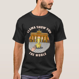 T-shirt Porte de Brandebourg Berlin Allemagne Llama vous m