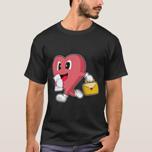 T-shirt Porte-documents du secrétaire du Coeur (Devant)