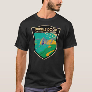 T-shirt Porte Durdle Sur Man Of War Bay Dans le Dorset Eng