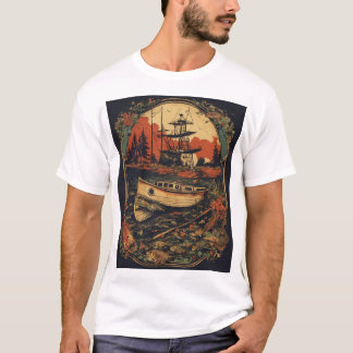 T-shirt "Porté et Patiné : Collection de design désossé"