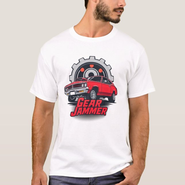 T-shirt Porte Jammer 1971 Dodge Demon 340 (Devant)