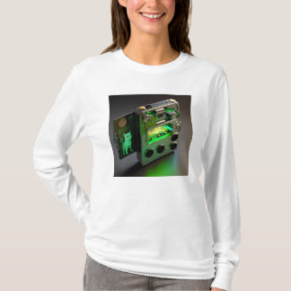 T-shirt Porte-monnaie futuriste avec écran hologramme