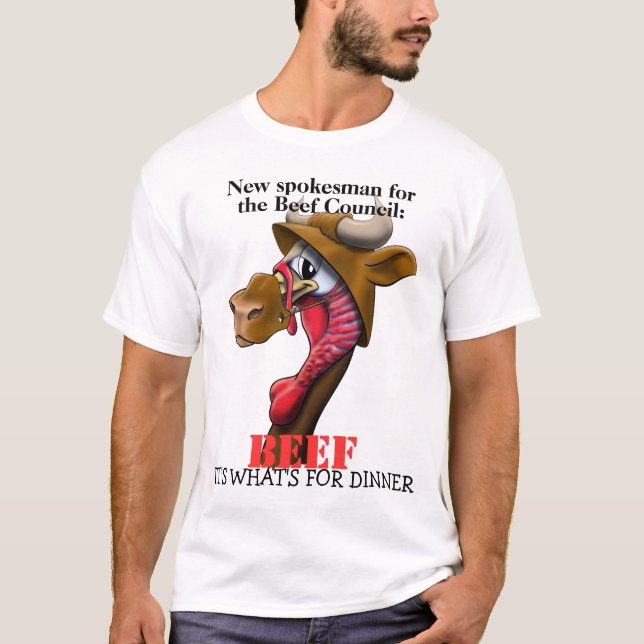 T-shirt Porte-parole/dinde de boeuf (Devant)