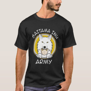 T-shirt Porte-pièce de l'armée Saitama Inu en cristal de m