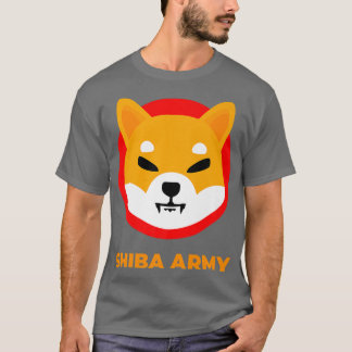 T-shirt Porte-pièce en cristal de cryptomonnaie Shiba Inu