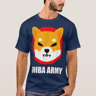 T-shirt Porte-pièce en cristal de cryptomonnaie Shiba Inu 