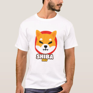 T-shirt Porte-pièce en cristal de cryptomonnaie Shiba Inu