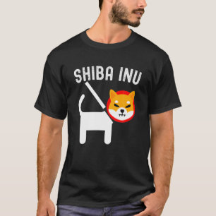 T-shirt Porte-pièce en cristal de cryptomonnaie Shiba Inu