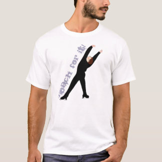 T-shirt Portée pour elle pièce en t de patinage de glace