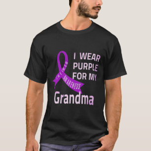 T-shirt Porter le pourpre pour ma grand-mère Alzheimer