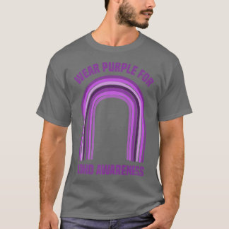 T-shirt Porter le violet pour la prise de conscience du TD