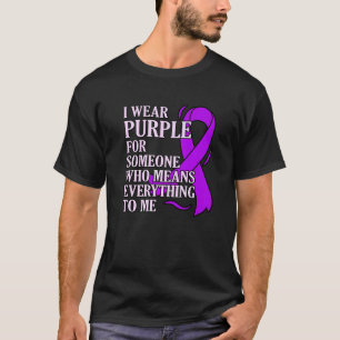 T-shirt Porter le violet pour une personne Epilepsie Mois 