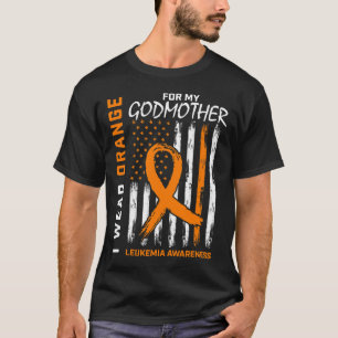 T-shirt Porter Orange pour Godmère Leukemia Sensibilisatio