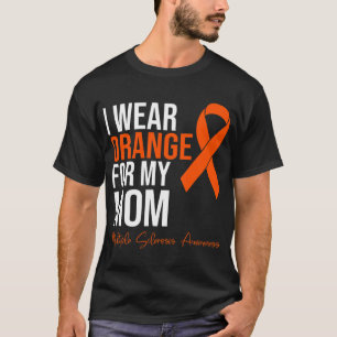 T-shirt Porter Orange Pour Ma Maman Ms Warrior Multiple Sc