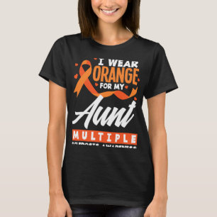 T-shirt Porter Orange pour ma tante Sclérose en plaques