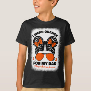 T-shirt Porter Orange Pour Mon Père Ms Multiple Sclerosis