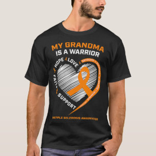T-shirt Porter Orange Sclérose en plaques Sensibilisation 